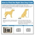 thumbnail image 6 of ALEKO Dog Kennel Gray Crate Furniture with Drawer for Small Medium Pet 30 lb. Weight Capacity, 6 of 8