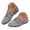 Blue, variant on Women's Round Toe Loafers Comfortable Slip on Work Flats Shoes Womens Dressy Casual Walking Ballet Flat (Grey,9.5)