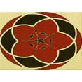 thumbnail image 1 of Ahgly Company Machine Washable Indoor Rectangle Transitional Metallic Gold Area Rugs, 3' x 5', 1 of 7