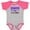 Baseball Heather and Hot Pink, variant on Inktastic Tougher Than Cystic Fibrosis Boys or Girls Baby Bodysuit