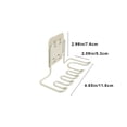 thumbnail image 3 of Stainless Steel Suction Cup Toothpaste Holder, Wall Mounted Bathroom Storage Rack, Multifunctional Organizer for Toothbrush, Shaving Tools, Silver/White, Kitchen Organization, Bathroom Storage, 3 of 6