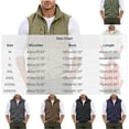 thumbnail image 3 of LEKWK Vest for Men Full Zip Stand Collar Sleeveless Jacket with Multi Zipper Pockets Lightweight Windproof Casual Outdoor Wear for Hiking Golf Fishing Dark Blue XL, 3 of 6