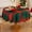 Green Plaid, variant on Romanstile Round Christmas Green Plaid Tablecloth - 60 Inch - Checkered Water Stain Resistant Table Cover, Washable Polyester Table Cloth for Xmas Dinner/Party Decoration/Holiday