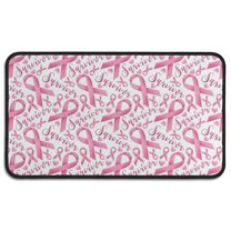 Pink Breast Cancer Door Rugs,Washable Non Slip Door Mats Indoor,Decorative Door Mats,Entry Mat Indoor for Entrance,Bedroom,Kitchen,Bathroom,30"x17"