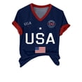 thumbnail image 5 of Outfmvch 4th of July Shirts Independence Day Tshirt Independence Day Usa Shirt American Flag Tee Tops 250 Anniversary Usa Shirt Short Sleeve Loose Top America Print Causal Tee Black L, 5 of 8