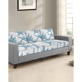 thumbnail image 2 of Blue Starfish Coastal Sofa Couch Cushion Covers Washable, Removable Stretchable Sectional Couch Covers, Nautical Summer Beach Coral Ocean Slipcovers for L & T Shape Sofa Protector M Size 1 pc, 2 of 7
