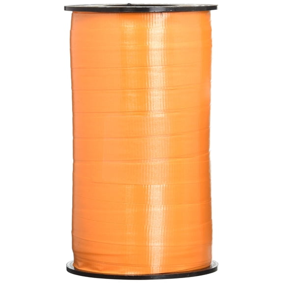 3/8" Wide Tropical Orange Curling Ribbon - 250 Yards