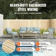 thumbnail image 4 of VEVOR Natural Bamboo Slat Screening, Eco-Friendly Privacy Bamboo Slat Fence, 3 ft H x 19.6 ft L Decorative Bamboo Screen Panel, for Garden, Backyard, Balcony, Patio, Pool Side, 4 of 9