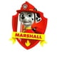 thumbnail image 1 of Calcomanía de Pared Marshall Patrulla Canina 4 Pulgadas Pegatina Removible Autoadhesiva Vinilo Decorativo WiggleWalls, 1 of 1