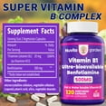 thumbnail image 7 of 3 Pack Vitamin B1 with Benfotiamine 500mg Per Serving, 120 Caps | Ultra-Bioavailable B Vitamins Supplement, 7 of 7