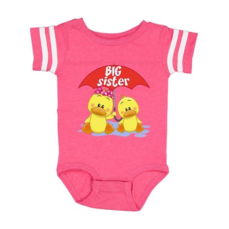 

Inktastic Big Sister Duck Gift Baby Girl Bodysuit