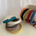 thumbnail image 2 of Hair Hoop Candy Color High Elasticity Soft Sponge Headband No Pressure Corduroy Texture Thickened Design Face Wrap Hair Organizer, 2 of 8