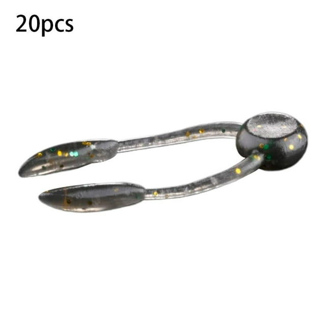 Leurres Flottants Super Élastiques TPE 20 Pcs avec Parfum Secret Action Réaliste pour Bar et Panfish