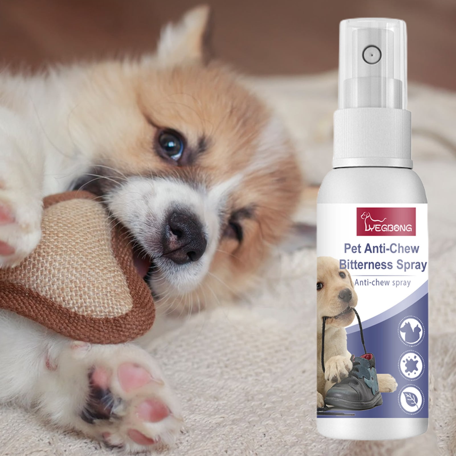 4Pack No Chew Spray for Dogs, Bitter Apple Spray for Dogs to Stop Chewing All Natural and Non