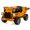 orange color, variant on Eastvita 12V Kids Dump Truck Ride-On, Electric Dump Bed, Remote, Shovel, USB, MP3, Music, Blue
