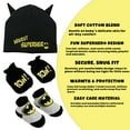 thumbnail image 5 of DC Comics Baby Winter Hat Set, Batman Baby Boy Take Me Home Set 3 Piece Hat, Socks and Mittens for Ages 0-3 Months, 5 of 8