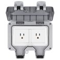 thumbnail image 1 of Matsuzay 15A IP66 Impermeable al aire libre Enchufe doble Toma de corriente eléctrica Práctico enchufe doble Caja de adaptador de corriente conmutada Electrodomésticos Matsuzay HA019934-00, 1 of 1