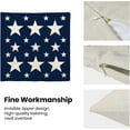 thumbnail image 6 of 4th of July Pillow Covers 18x18 Inch Set of 2 Navy Blue Cream Patriotic Stars Outdoor Decor Throw Pillows Independence Day Memorial Day Farmhouse Decorative Cushion Cases for Couch Decorations, 6 of 6
