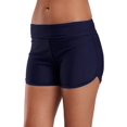 thumbnail image 1 of Bañador deportivo para mujer, pantalones cortos de tabla lisos, parte inferior de baño, 1 of 6