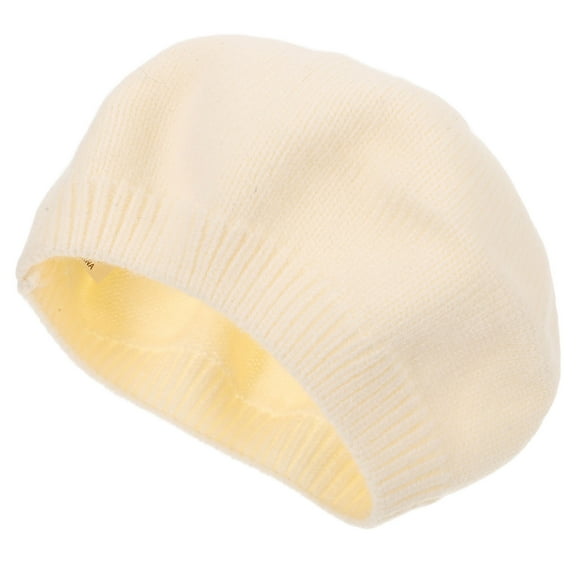 SOPOTUTU Beret Toddler Girl Beret Hat Knitting Beige 1Pcs French Style For Spring