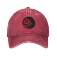 thumbnail image 1 of ZICANCN Graffiti Casquette de Baseball Ajustable Fleurs Rouges Femmes, Chapeaux pour Hommes Adulte Coton Denim Lavé Casquettes de Baseball Mode Rouge, 1 of 6