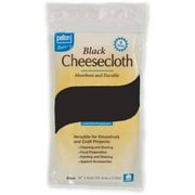 Pellon Home Dcor Craft Cheesecloth Fabric, Black 36" x 6 Yards Precut