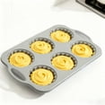 thumbnail image 4 of Christmas Wreath Silicone Cake Mold High Temperature Resistant Baking Pan for Cakes Brownies Muffins(Gray), 4 of 5