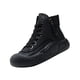 thumbnail image 1 of Zapatillas de deporte Yuyangstore para mujer con punta redonda suela gruesa elegantes zapatos casuales 37 negro, 1 of 8