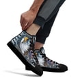 thumbnail image 4 of Biker Ride Free High Top Canvas Shoes Sneakers Black Size 4.5, 4 of 7