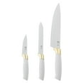 thumbnail image 1 of Beautiful 3-Piece Chef Set - White & Gold, 1 of 5