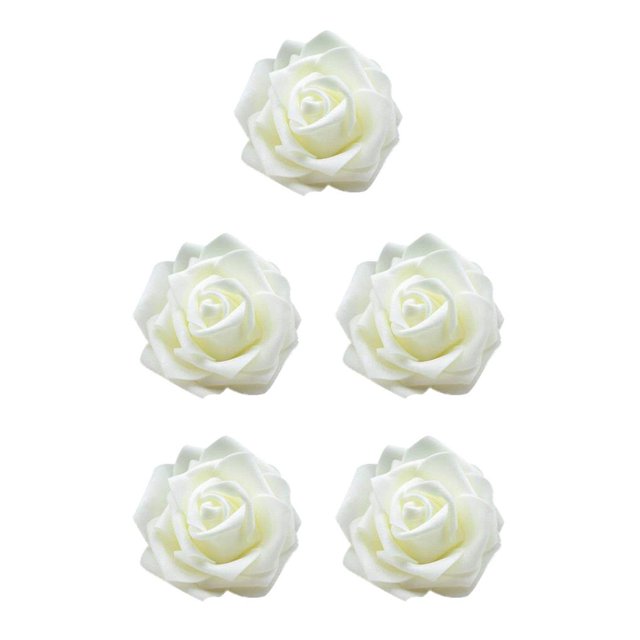 Billuyoard Paquete de 50 flores artificiales rosas de simulación decoraciones de arreglos florales falsos adornos de compromiso de boda Type2 NO2 Billuyoard CBP280447