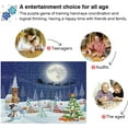 thumbnail image 4 of Dreamtimes Christmas Snowman Jigsaw Puzzles 500 Piece for Adults Large Puzzle Game Challenging Family Puzzle Game for Adults Teens 20.5" x 14.9", 4 of 7