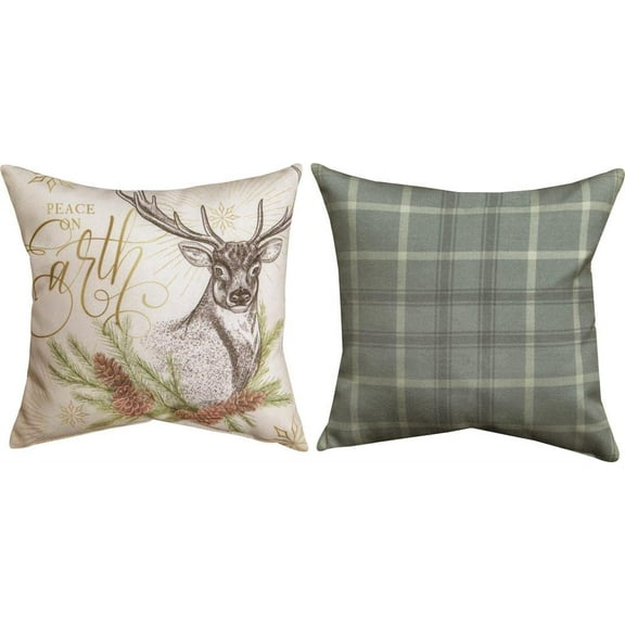 Manual SDWPP Winter Pine Pillow, 12-inch Square