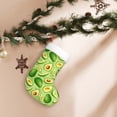 thumbnail image 4 of Cauagu Green Avocado for Christmas Stockings,1-Pack Large Xmas Stocking Holiday and Farmhouse Stocking Fit for Christmas Holiday Party Decoration(17.7*11 Inch), 4 of 7