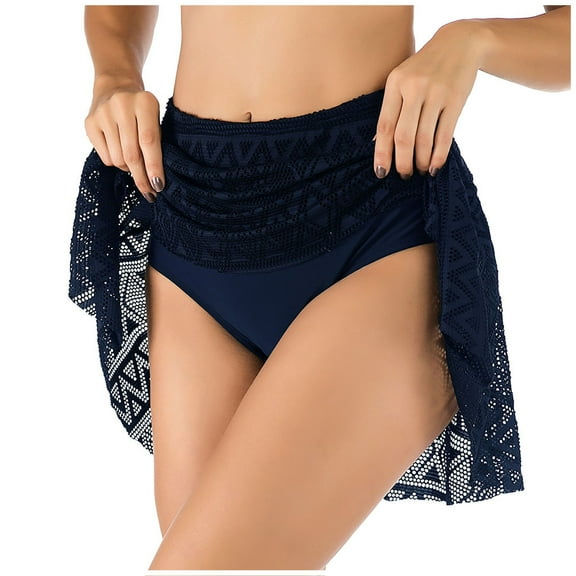 Women's Y2k Lace Half Slip Skirt Low Rise Pleated Ruffle LaceTrim Mini Skirt Layered Flowy Short Skirts Underskirt, 2025 Under 10 Dollar Limited Time Clearance