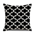 thumbnail image 4 of Funda de almohada de lino geométrica simple Funda de almohada para sofá Funda de almohada para el hogar, 4 of 5