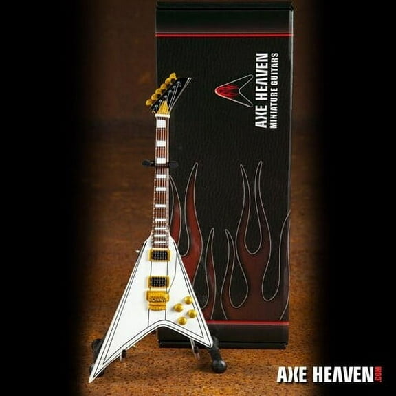 AXE HEAVEN RR-086 Randy Rhoads White Flying V Mini Guitar