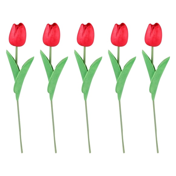 FENGGUIQU 10Ud Flores Artificiales De En PU Para Decorar Hogar Y Lugar De Trabajo