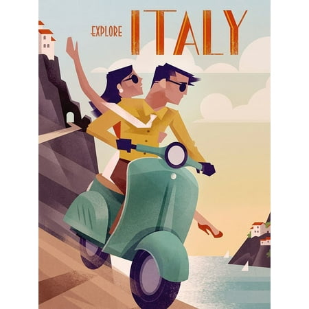 Explore Italy Poster Print by Martin Wickstrom (Best Way To Explore Italy)