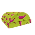 thumbnail image 1 of Pepper Foot Rest, Modern Pop Art with Abstract Colored Creative and Contemporary Chili, Non-Slip Backing Adjustable Ergonomic Memory Foam Leg Support for Office, Yellow Green Magenta, by Ambesonne, 1 of 5