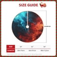 thumbnail image 2 of Balery Red And Blue Fire Printed Christmas Tree Skirt , Merry Christmas Party Christmas Tree Decoration,Adjustable Tree Skirt-36", 2 of 6