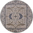 thumbnail image 1 of Ahgly Company Indoor Round Mid-Century Modern Khaki Rose Pink Oriental Area Rugs, 6' Round, 1 of 6