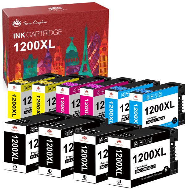 10 Pack Canon Maxify 1200 Ink Cartridge 1200xl 1200 Ink Cartridges For Canon Pgi 1200xl Pgi 1200 4013