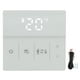 thumbnail image 1 of Termostato inteligente para el hogar, color blanco, pantalla táctil digital, aplicación para teléfono y control por voz, 90-240 V, ideal para el hogar y hoteles, 1 of 8