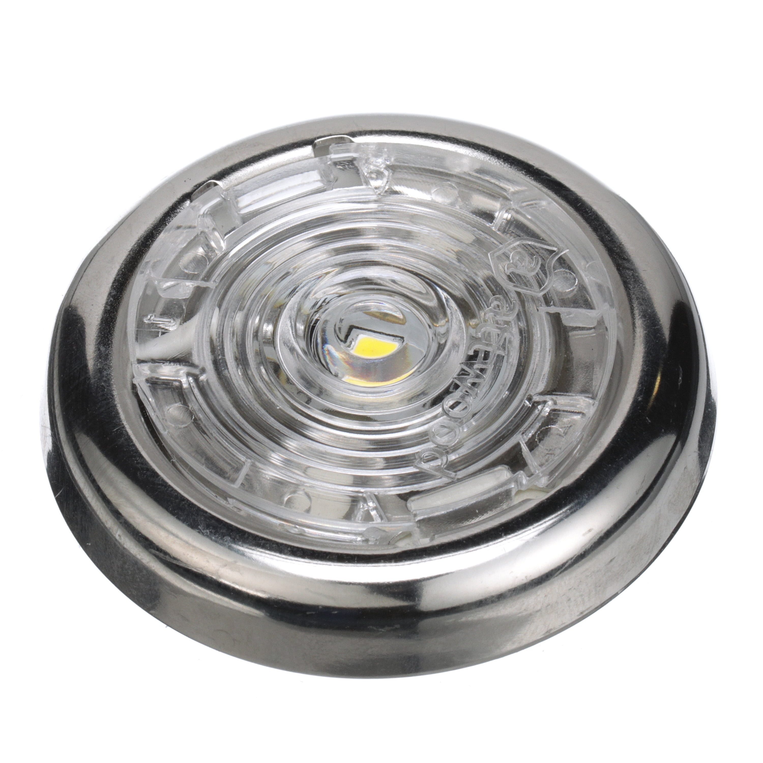 Attwood 1.5" Round LED Stainless Steel Courtesy Light, White