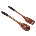 thumbnail image 4 of Wooden Silverware, Japanese Spoon Fork Set Japanese Style Comfortable Use Light Strong  For Table Decoration For Gift Giving, 4 of 8