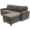 thumbnail image 2 of Pemberly Row Fabric Right Facing Reclining Sectional in Gray, 2 of 10