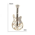 thumbnail image 5 of Tnobhg Retro Versatile Ladies Brooch Exquisite Rhinestone-studded Guitar Design Hollow Collar Corsage Buckle Pin Brooch, 5 of 7