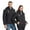#0204-Black, variant on Pounoo Heated Jackets for Men Women Hood USB Charging Jacket Unisex Windproof Multi-Zone Heating Winter Outdoor Coats Gift