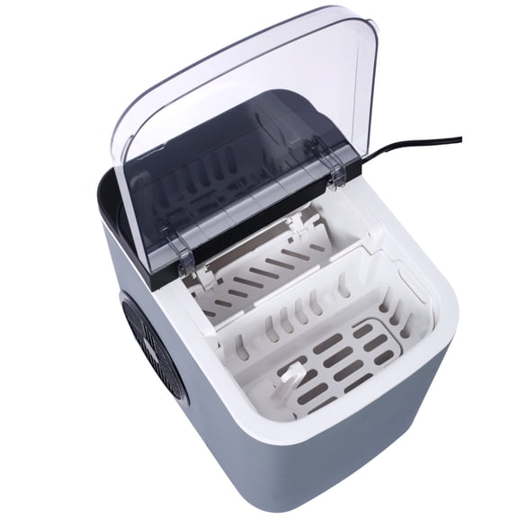 Countertop Ice Maker Machine, Portable Self-Cleaning Ice Maker with Basket and Scoop, 9 Bullet Ice Cubes in 6 Minutes, 26 lbs Daily Output, Compact Quiet Ice Machine for Home Kitchen Office